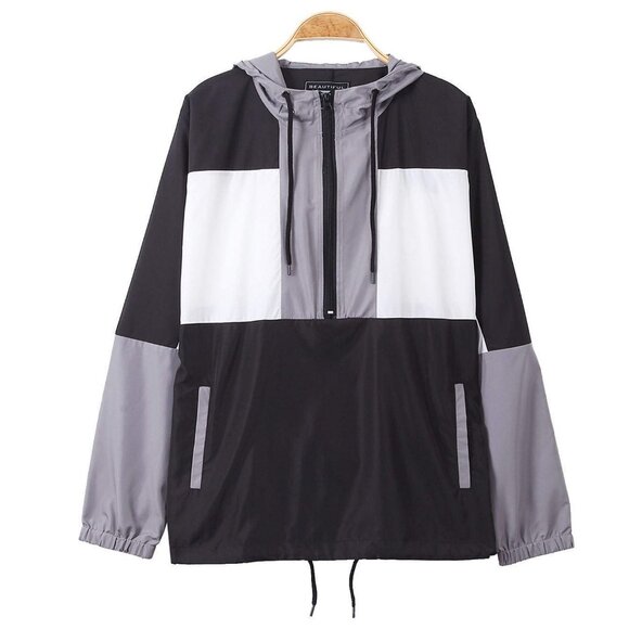 Beautiful Giant Other - Men's Lightweight Windbreaker With Hood Fashion Hiking Trip Size M
